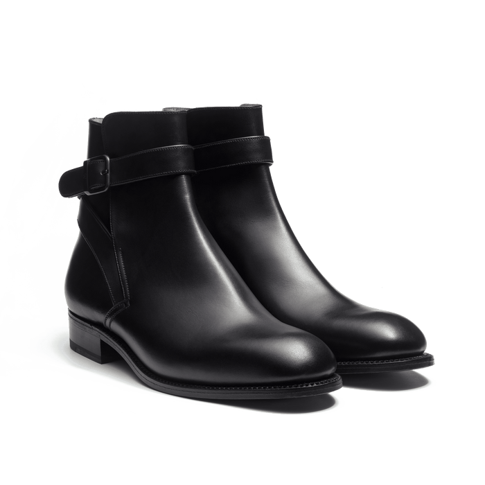 J.m. Weston Bottine Jodhpur Homme En Cuir Lisse Noir