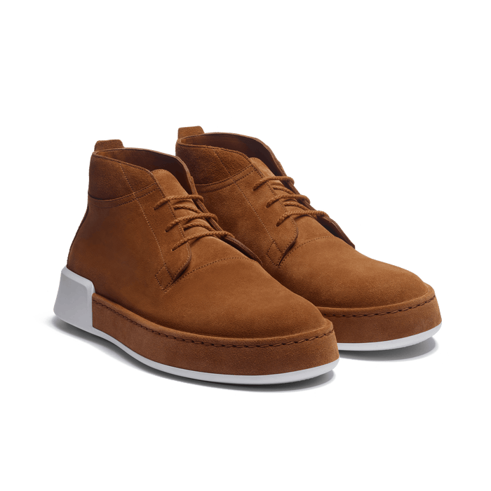 J.m. Weston Bottine On Weekend En Cuir Veau Velours Beachnut