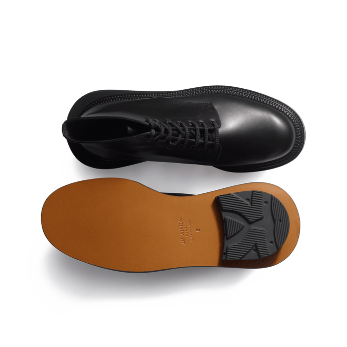 J.m. Weston Bottine Worker J.M. Weston X Sacai En Cuir Veau Box Noir