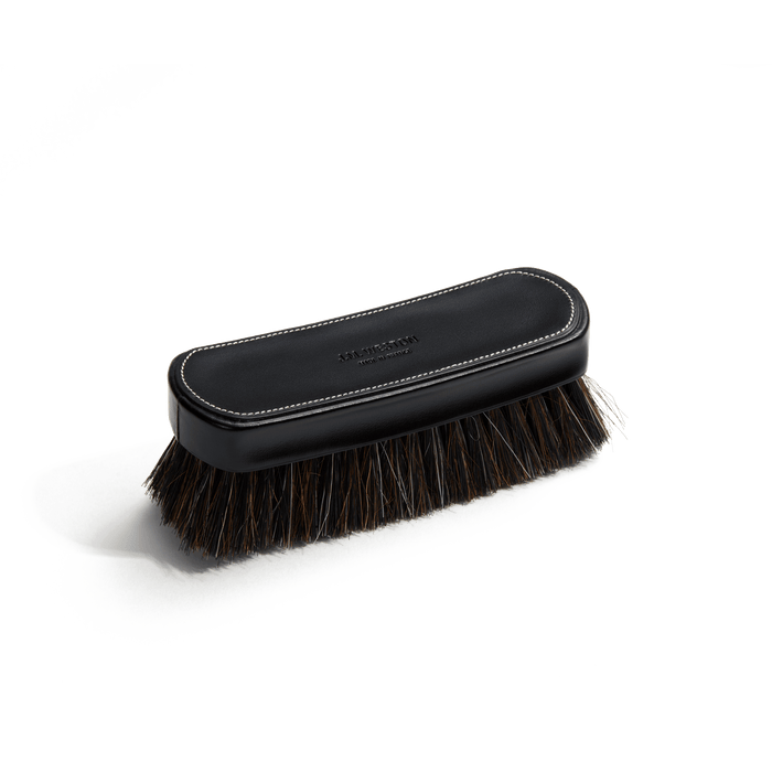 j.m. weston Brosse petit modèle en cuir veau box noir et crin de cheval