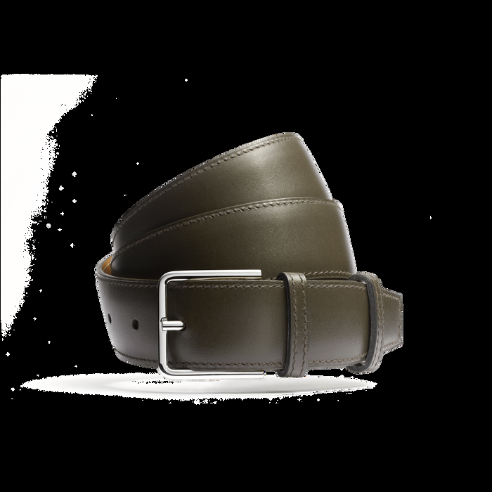 j.m. weston Ceinture Signature Cuir veau box terre d'ombre