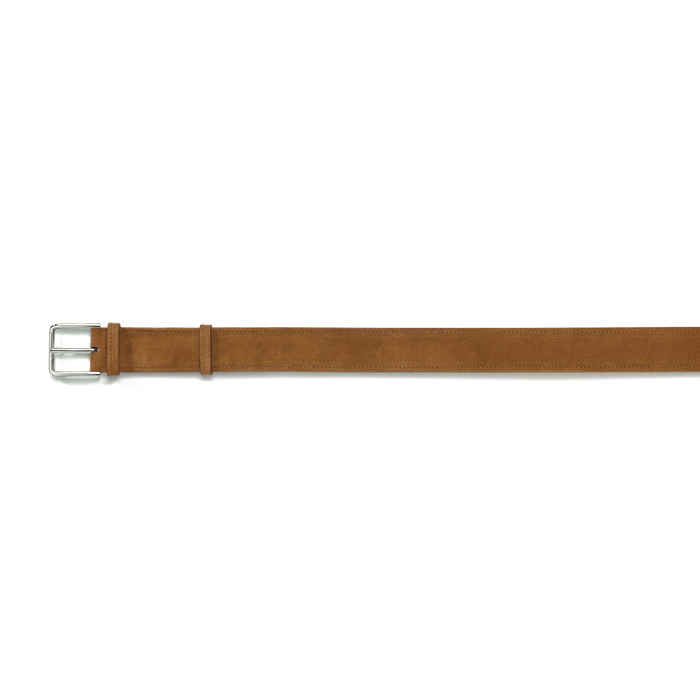 J.m. Weston Ceinture Signature Cuir Veau Velours Beachnut