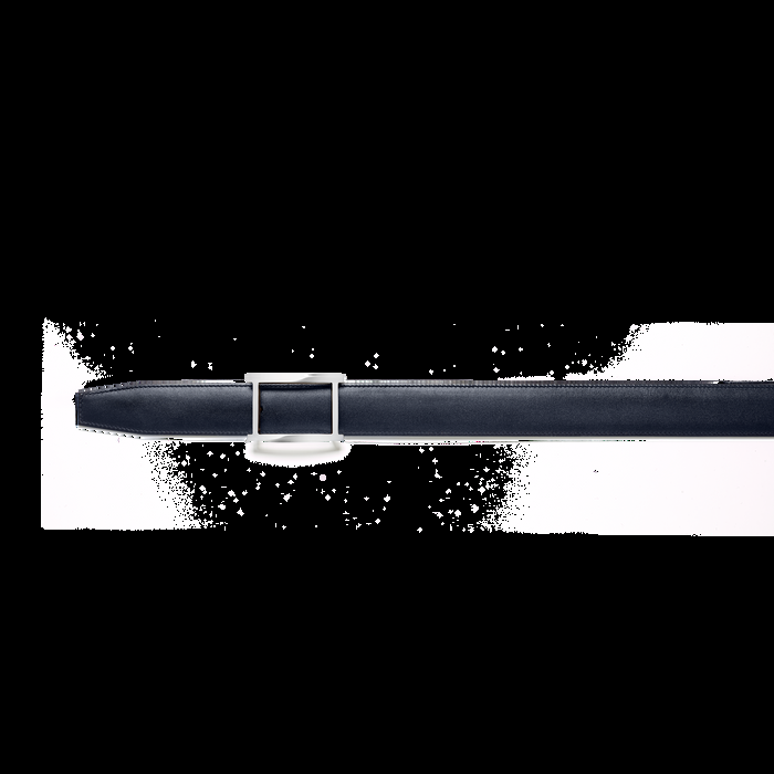 J.m. Weston Ceinture Vice-Versa Cuir Veau Box Burgundy & Cuir Veau Box Bleu Marine Essentiel