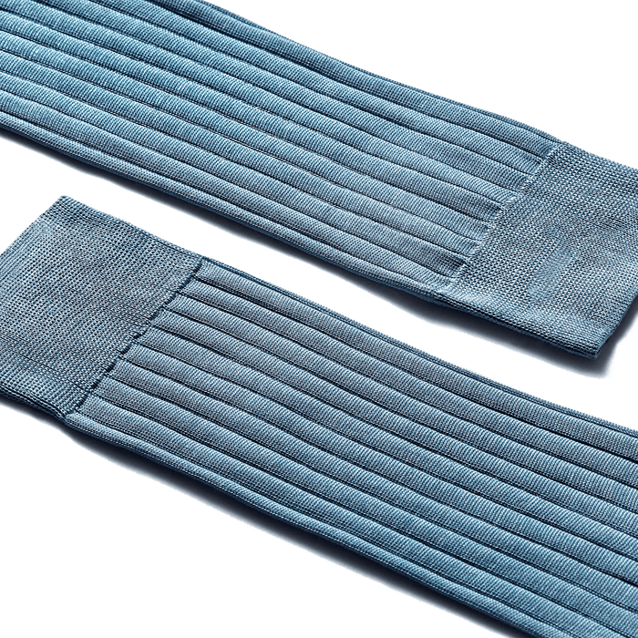 J.m. Weston Chaussettes Fil D'Ecosse Courtes Coton Bleu Gris