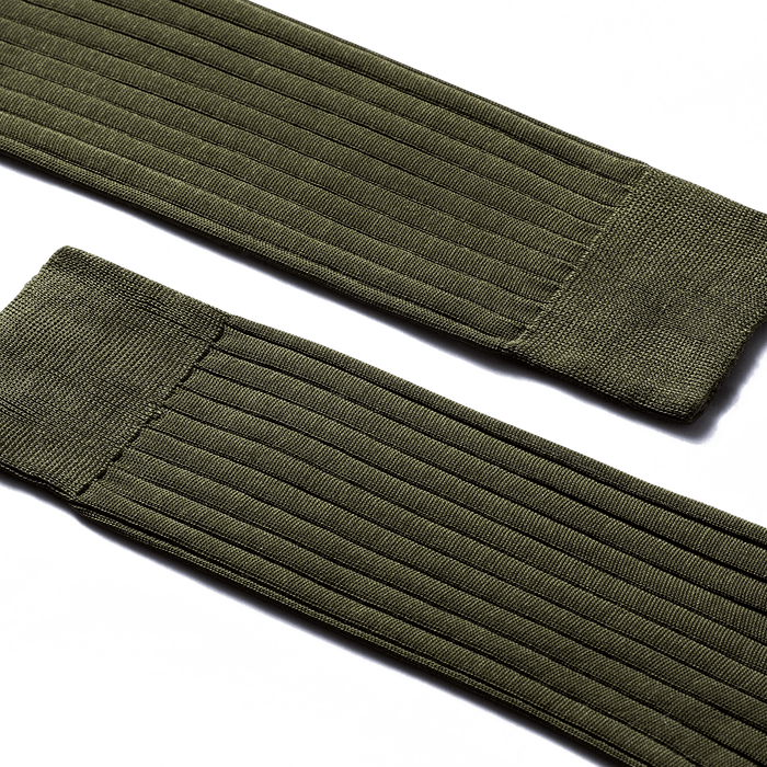 J.m. Weston Chaussettes Fil D'Ecosse Courtes Coton Kaki