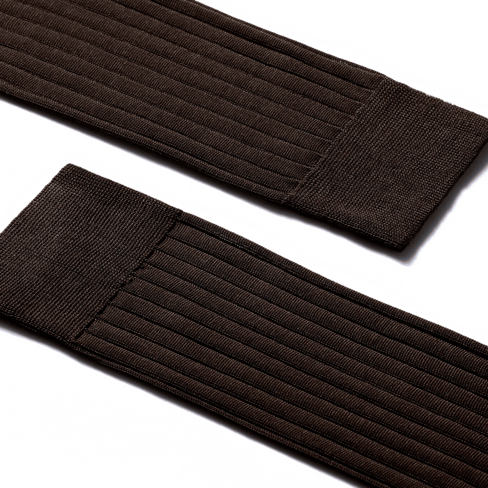 J.m. Weston Chaussettes Fil D'Ecosse Courtes Coton Marron Chocolat