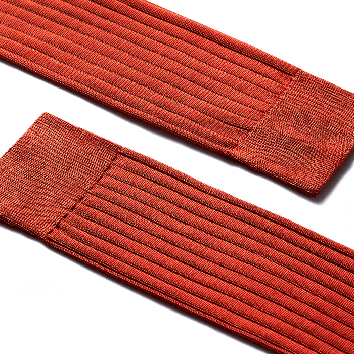 J.m. Weston Chaussettes Fil D'Ecosse Courtes Coton Terra Cotta