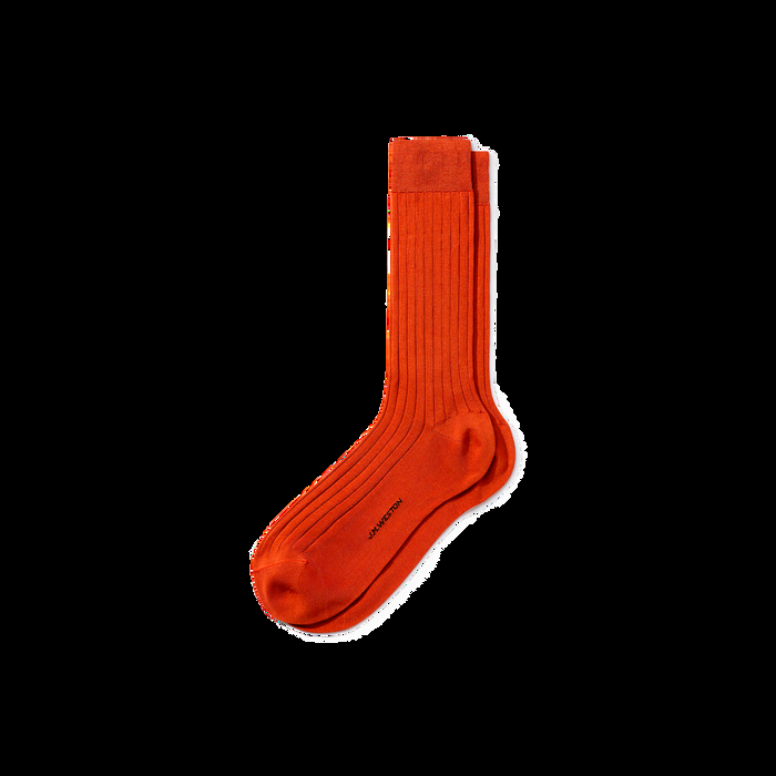 j.m. weston Chaussettes Fil d'Ecosse courtes Coton terra cotta