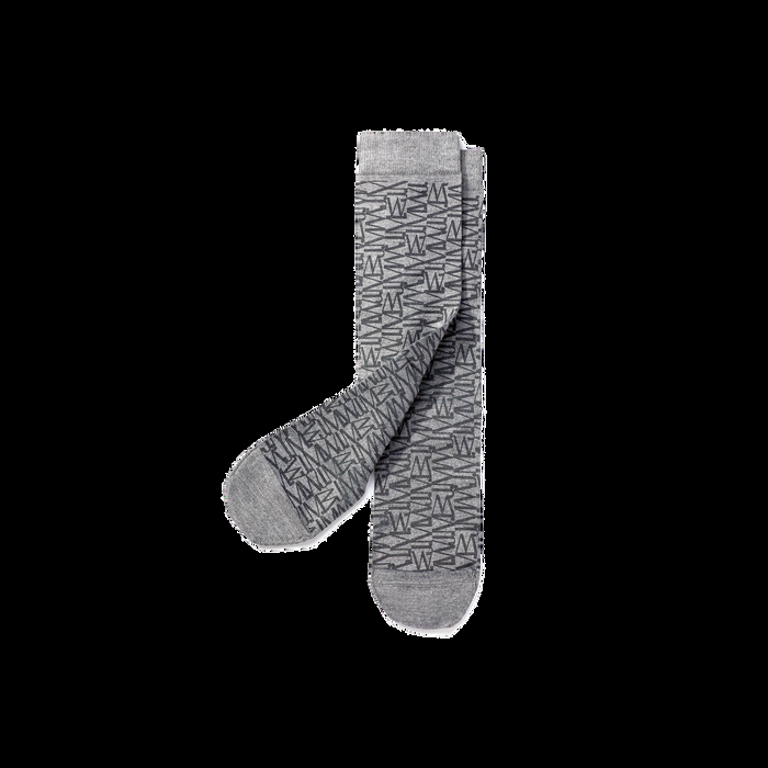 j.m. weston Chaussettes Monogramme Courtes Polyester gris anthracite