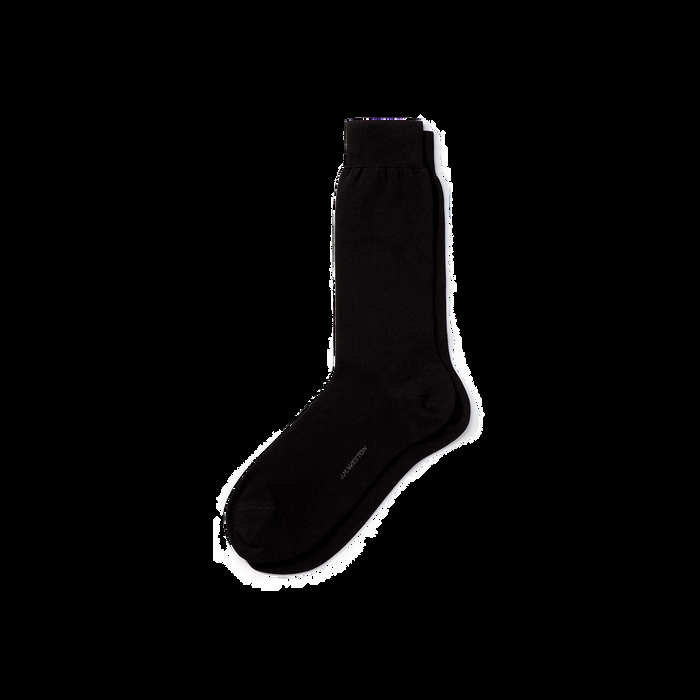 j.m. weston Chaussettes non côtelées courtes Coton noir