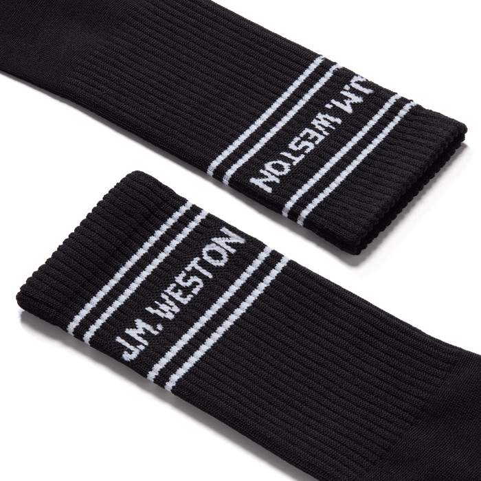 J.m. Weston Chaussettes Sport Courtes à Bandes En Polyamide Noire
