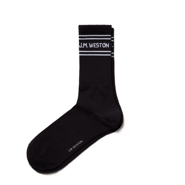 j.m. weston Chaussettes Sport courtes à bandes en Polyamide noire