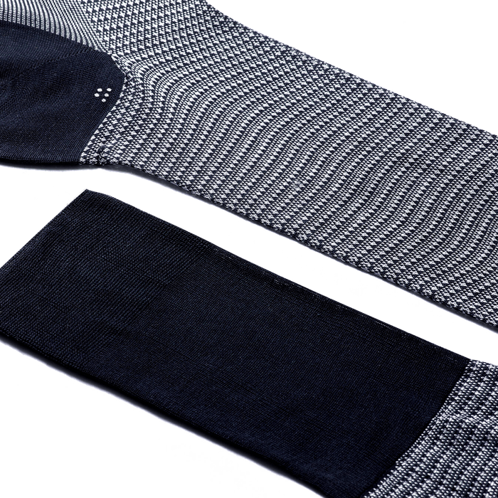 J.m. Weston Chaussettes Ultra Hautes Coton Bleu Marine