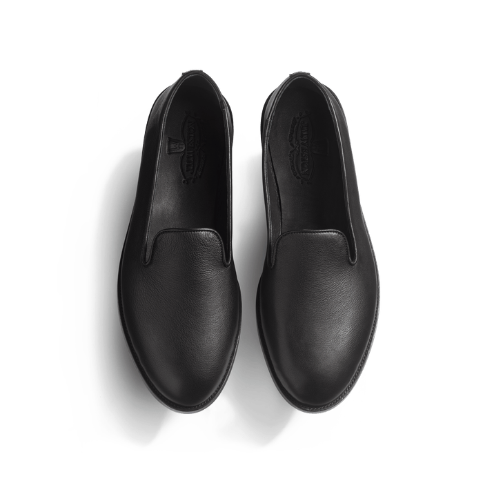 J.m. Weston Chausson Wakey Homme En Cuir Veau Souple Noir