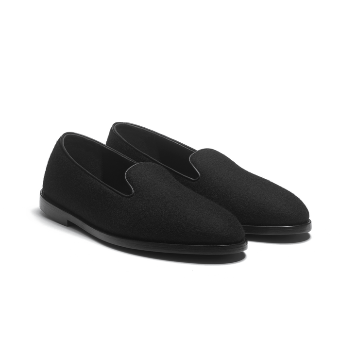 J.m. Weston Chausson Wakey Homme En Feutre Textile Noir