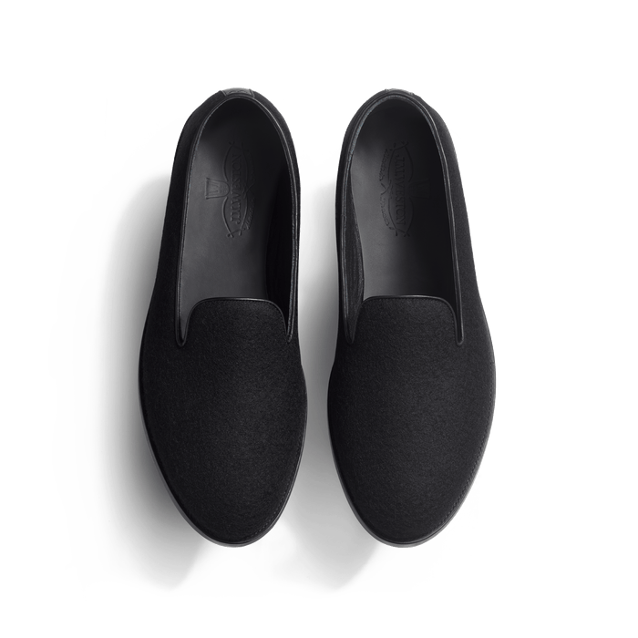 J.m. Weston Chausson Wakey Homme En Feutre Textile Noir