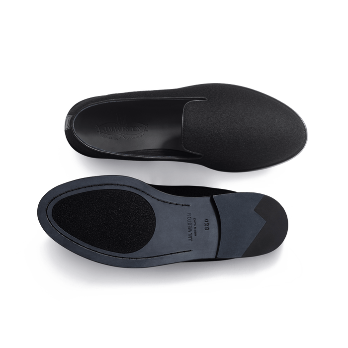 J.m. Weston Chausson Wakey Homme En Feutre Textile Noir