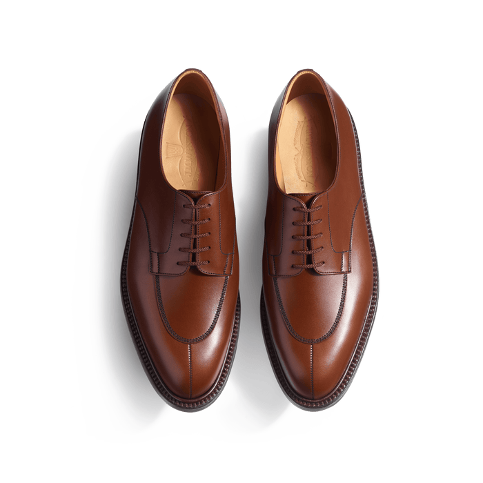 J.m. Weston Derby Demi-chasse Homme En Cuir Lisse Marron