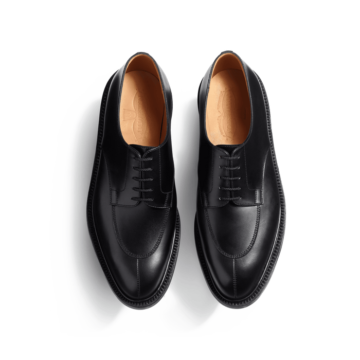 J.m. Weston Derby Demi-chasse Homme En Cuir Lisse Noir