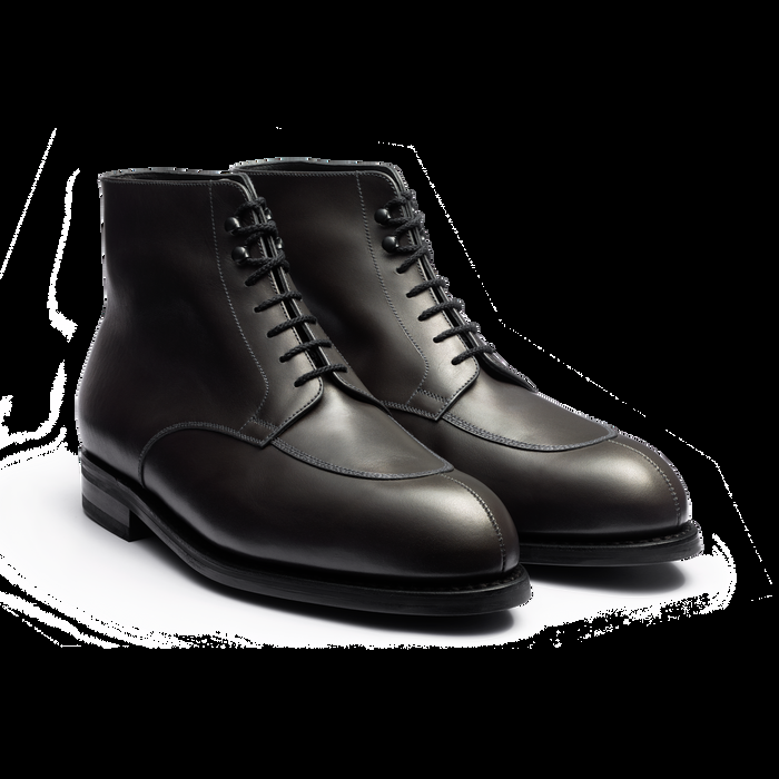 J.m. Weston Derby Demi-chasse Montant Homme En Cuir Lisse Gris