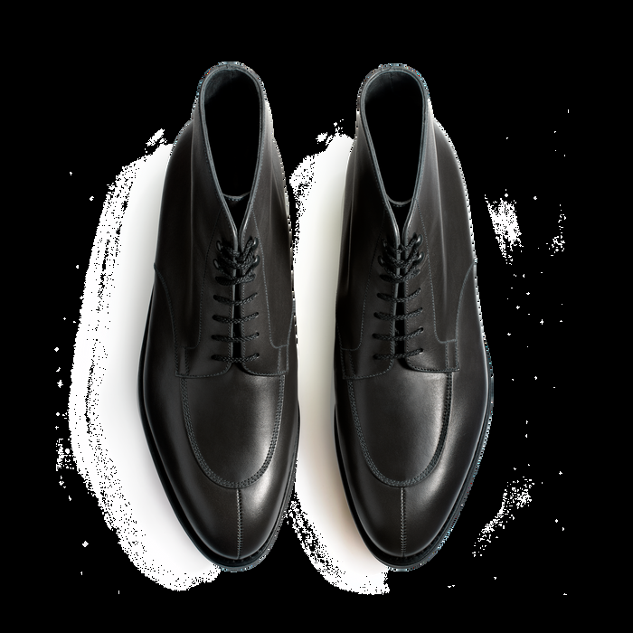 J.m. Weston Derby Demi-chasse Montant Homme En Cuir Lisse Gris