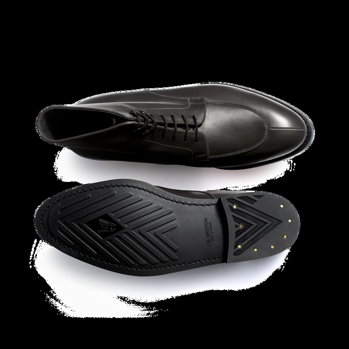 J.m. Weston Derby Demi-chasse Montant Homme En Cuir Lisse Gris