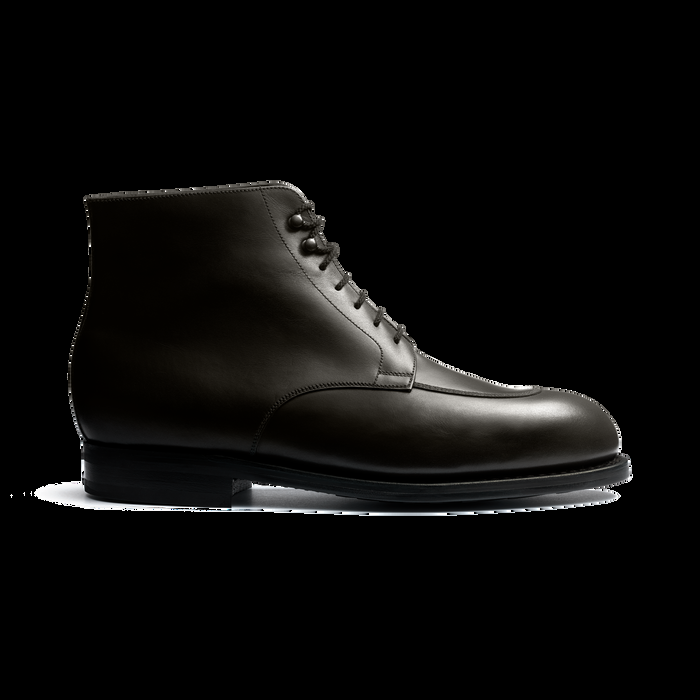 j.m. weston Derby Demi-chasse montant homme en cuir lisse gris