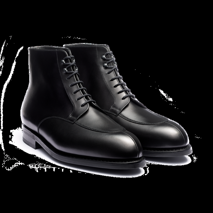 J.m. Weston Derby Demi-chasse Montant Homme En Cuir Lisse Noir