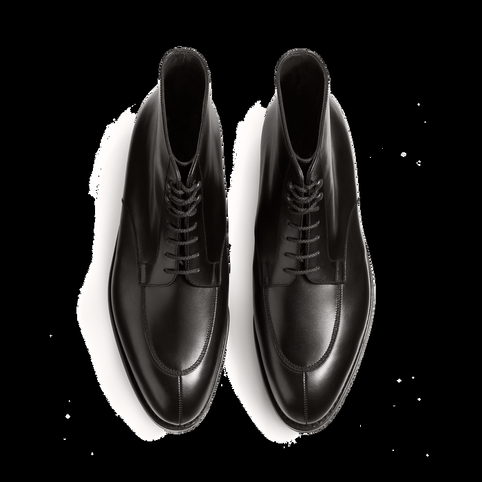 J.m. Weston Derby Demi-chasse Montant Homme En Cuir Lisse Noir