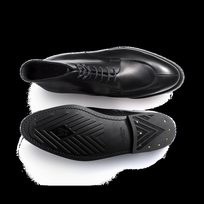 J.m. Weston Derby Demi-chasse Montant Homme En Cuir Lisse Noir