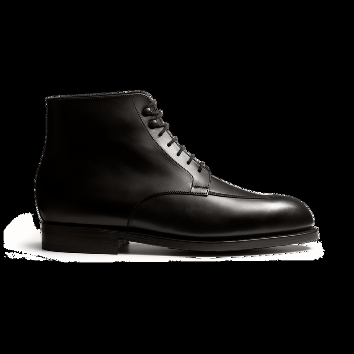 j.m. weston Derby Demi-chasse montant homme en cuir lisse noir