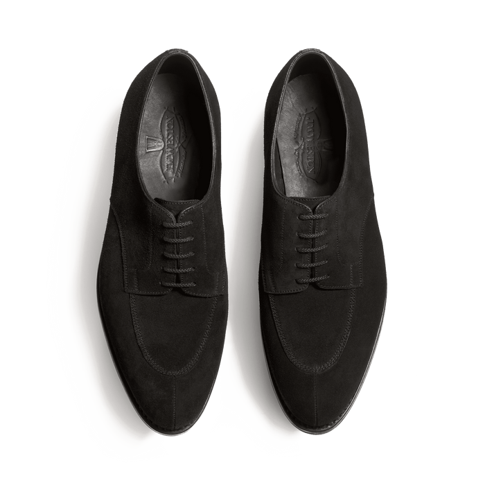 J.m. Weston Derby Demi-chasse Semelle Gomme Homme En Velours Noir