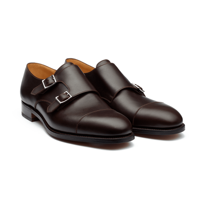 J.m. Weston Derby Double Boucle Homme En Cuir Lisse Marron
