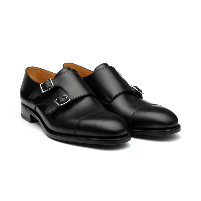 J.m. Weston Derby Double Boucle Homme En Cuir Lisse Noir