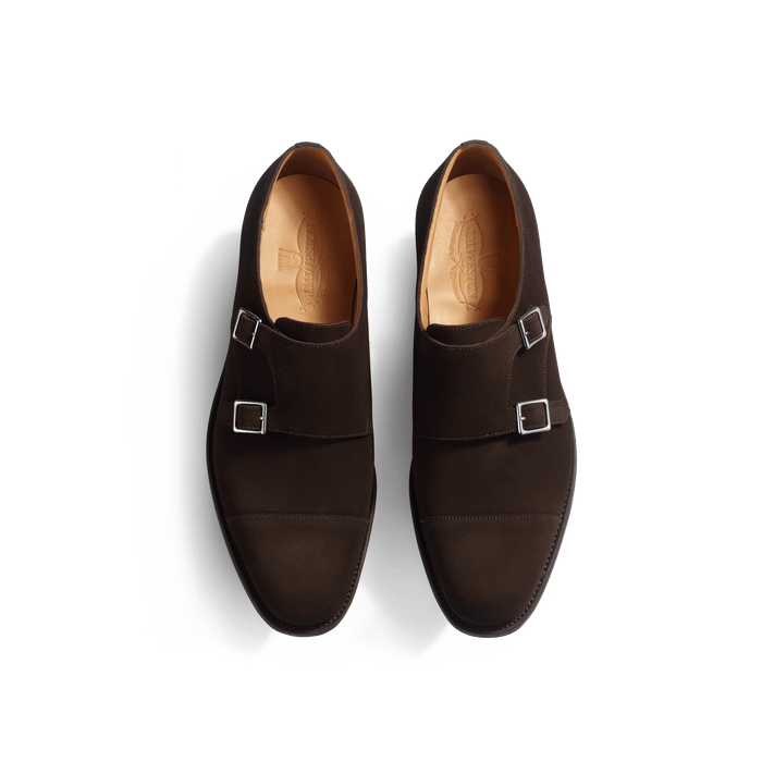 J.m. Weston Derby Double Boucle Homme En Cuir Veau Velours Marron