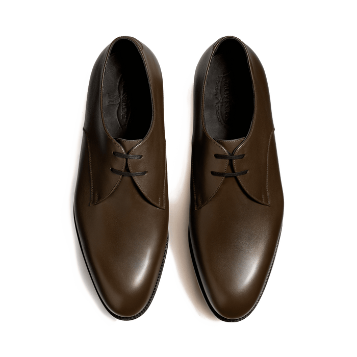 J.m. Weston Derby Edouard Homme En Cuir Lisse Marron