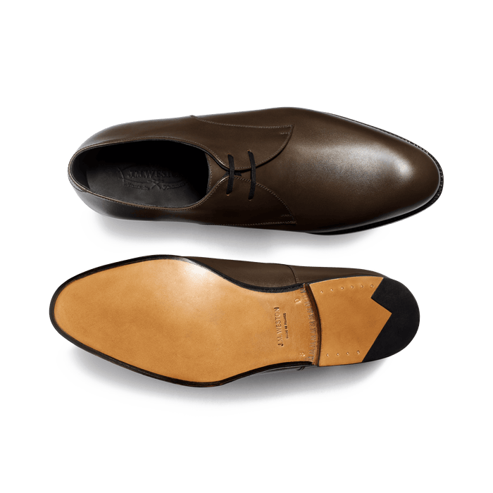 J.m. Weston Derby Edouard Homme En Cuir Lisse Marron