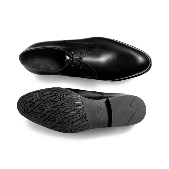 J.m. Weston Derby Edouard Semelle Gomme Homme En Cuir Lisse Noir