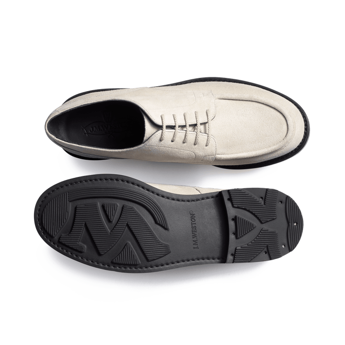 J.m. Weston Derby Golf Eugène Homme En Velours Marron