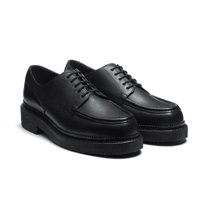 J.m. Weston Derby Golf Eugène Semelle Crêpe Homme En Cuir Grainé Noir