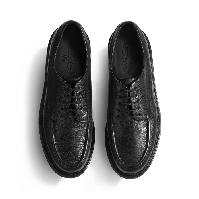 J.m. Weston Derby Golf Eugène Semelle Crêpe Homme En Cuir Grainé Noir