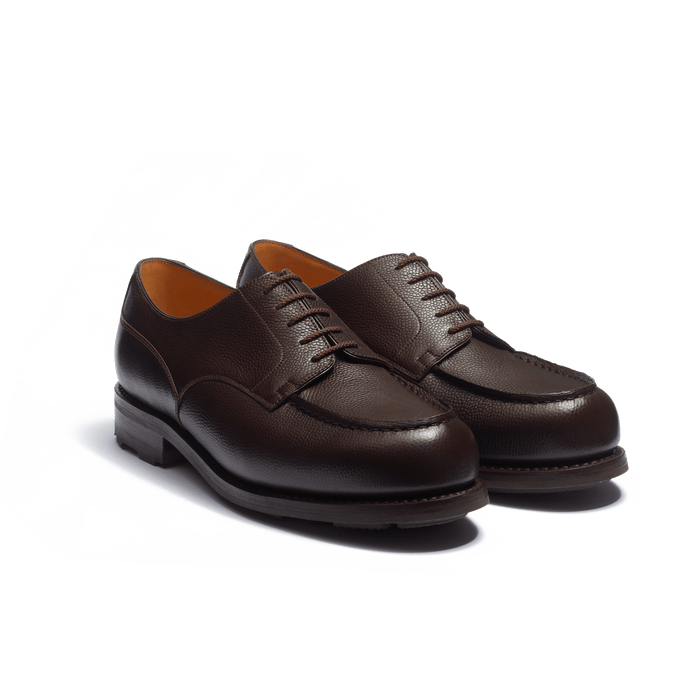 J.m. Weston Derby Golf Homme En Cuir Grain Caviar Café