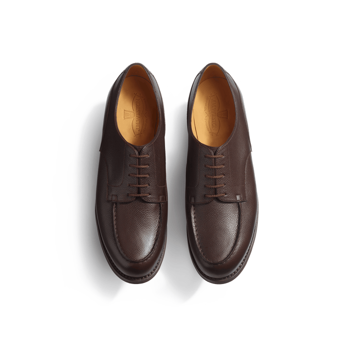 J.m. Weston Derby Golf Homme En Cuir Grain Caviar Café