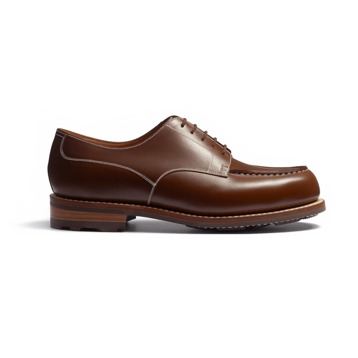 J.m. Weston Derby Golf Homme En Cuir Veau Box Bergeronnette Piqûre Contrastée écrue