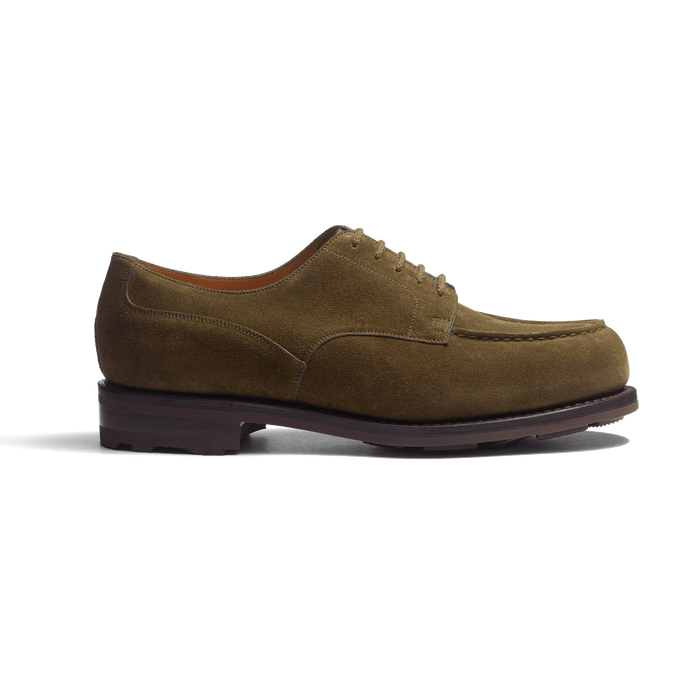 j.m. weston Derby Golf homme en cuir veau velours kaki