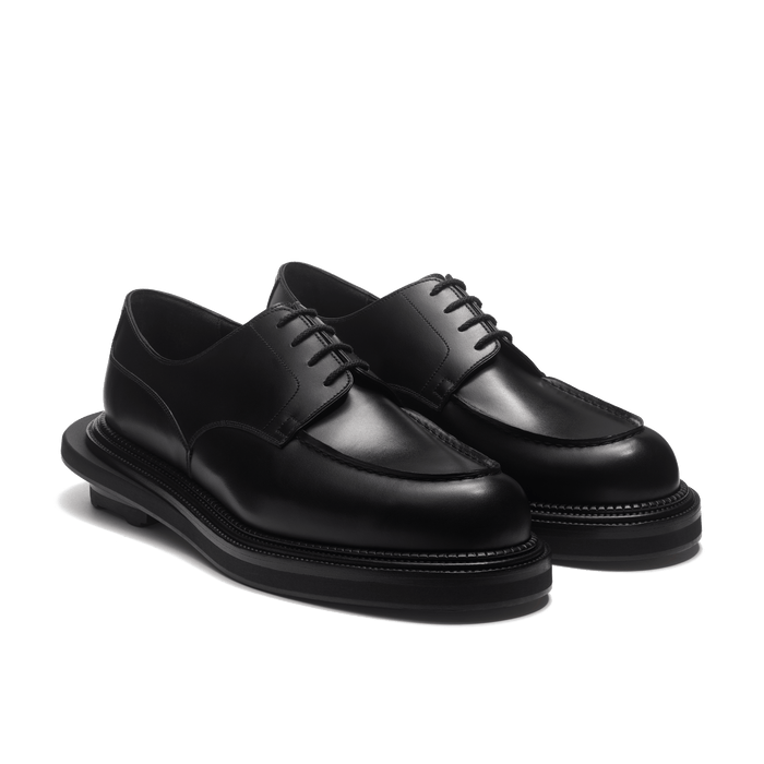 J.m. Weston Derby Golf J.M. Weston X Sacai En Cuir Veau Box Noir