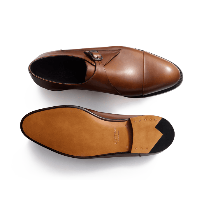 J.m. Weston Derby Simple Boucle Edouard Homme En Cuir Lisse Marron