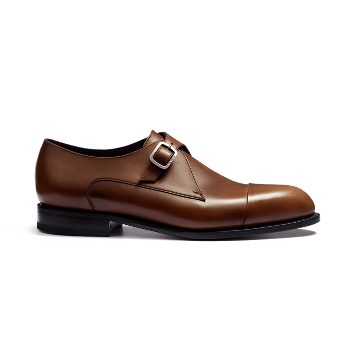 j.m. weston Derby simple Boucle Edouard homme en cuir lisse marron