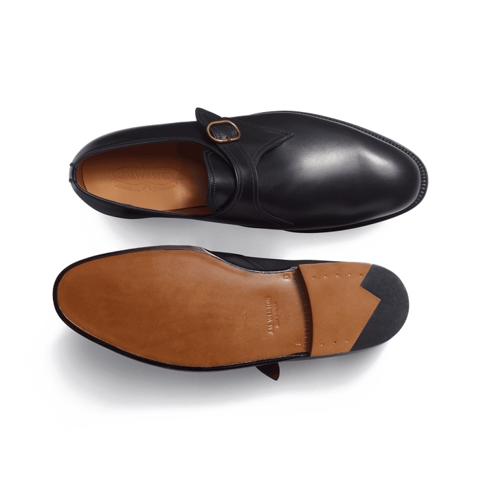 J.m. Weston Derby Simple Boucle Homme En Cuir Veau Box Noir