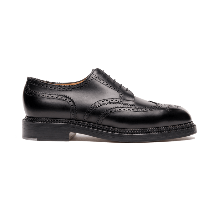 j.m. weston Derby triple semelle homme en cuir lisse noir